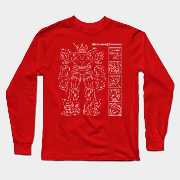 Mega Diagram Long Sleeve T-Shirt by MitchLudwig